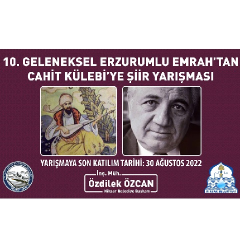 Erzurumlu Emrah’tan Cahit Külebi’ye Şiir Yarışması