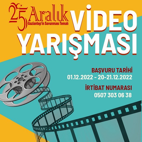 25 Aralık Gaziantep’in Tarihi Temalı Kısa Film Yarışması