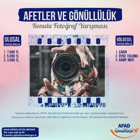 AFAD Gönüllüleri Arası Fotoğraf Yarışması
