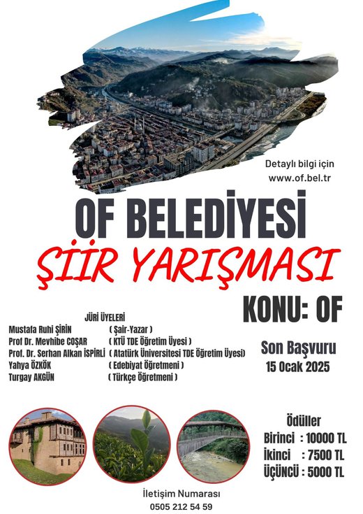 Of Belediyesi Şiir Yarışması