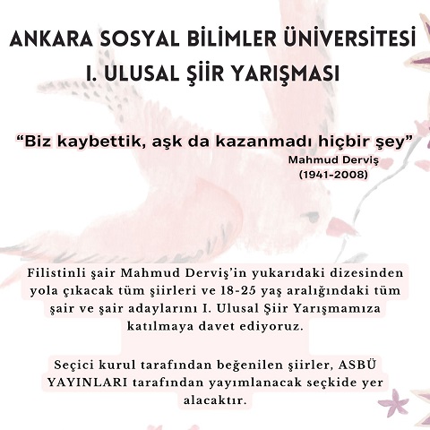 Ankara Sosyal Bilimler Üniversitesi Şiir Yarışması
