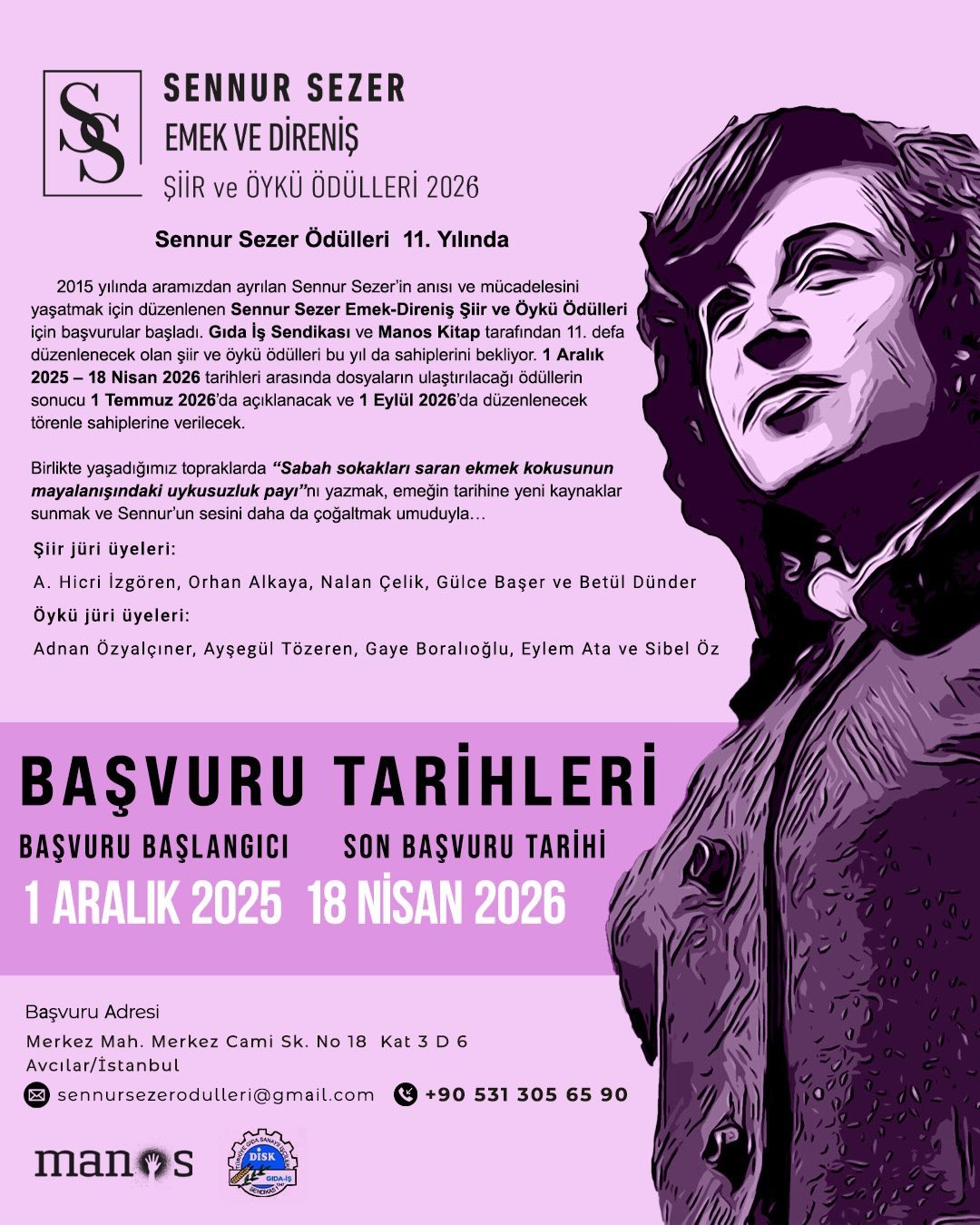 Sennur Sezer Şiir ve Öykü Ödülleri 2026