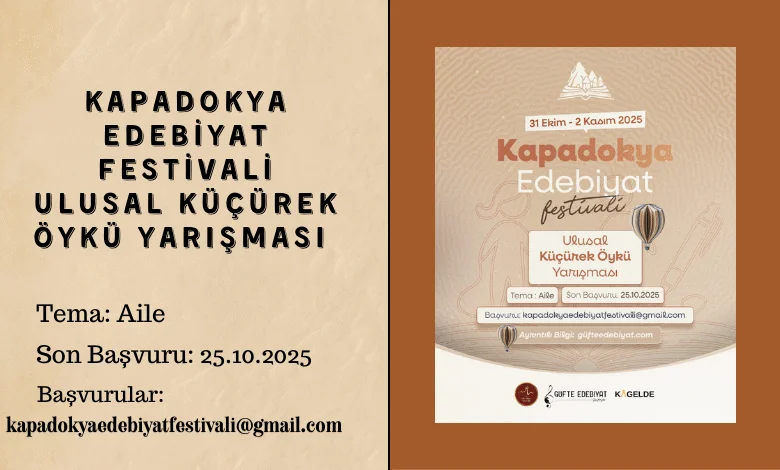 Kapadokya Edebiyat Festivali Ulusal Küçürek Öykü Yarışması