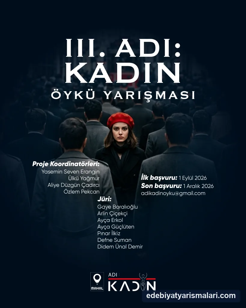 Adı: Kadın Öykü Yarışması duyuru görseli