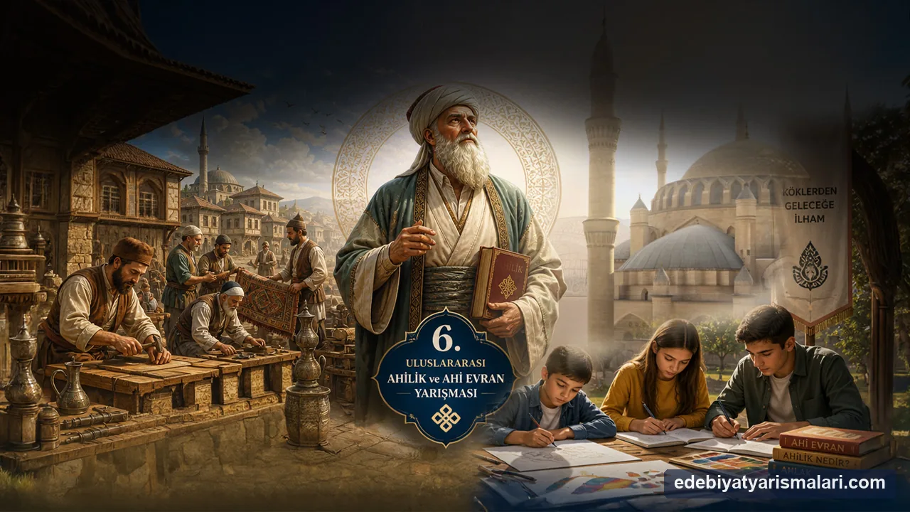 Uluslararası Ahilik ve Ahi Evran Yarışması duyuru görseli