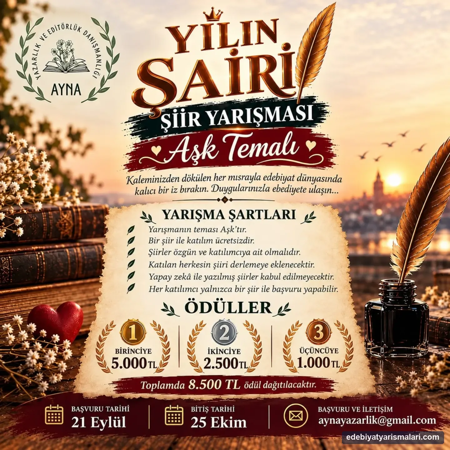 Ayna Yılın Şairi Şiir Yarışması duyuru görseli