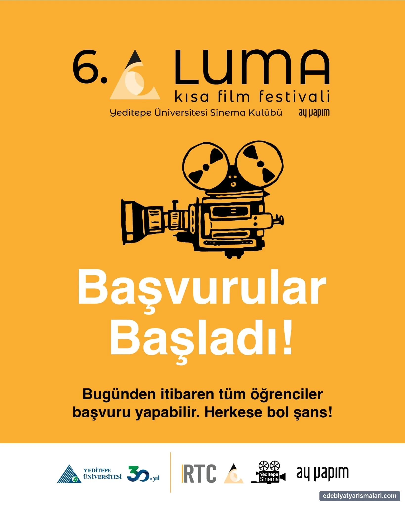 Luma Kısa Film Festivali Senaryo Yarışması duyuru görseli