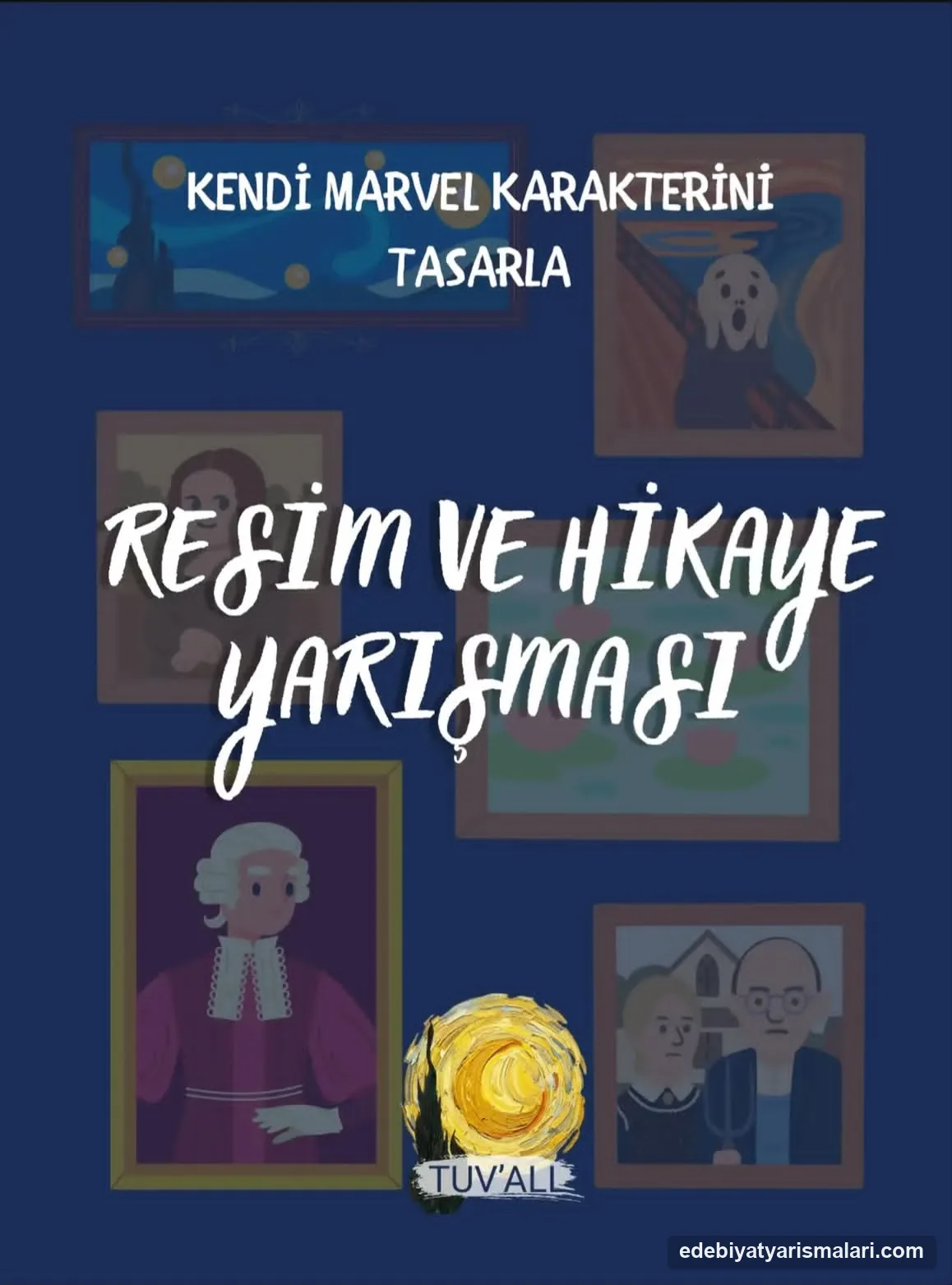 Tüvall Topluluk Marvel Temalı Hikaye ve Resim Yarışması duyuru görseli