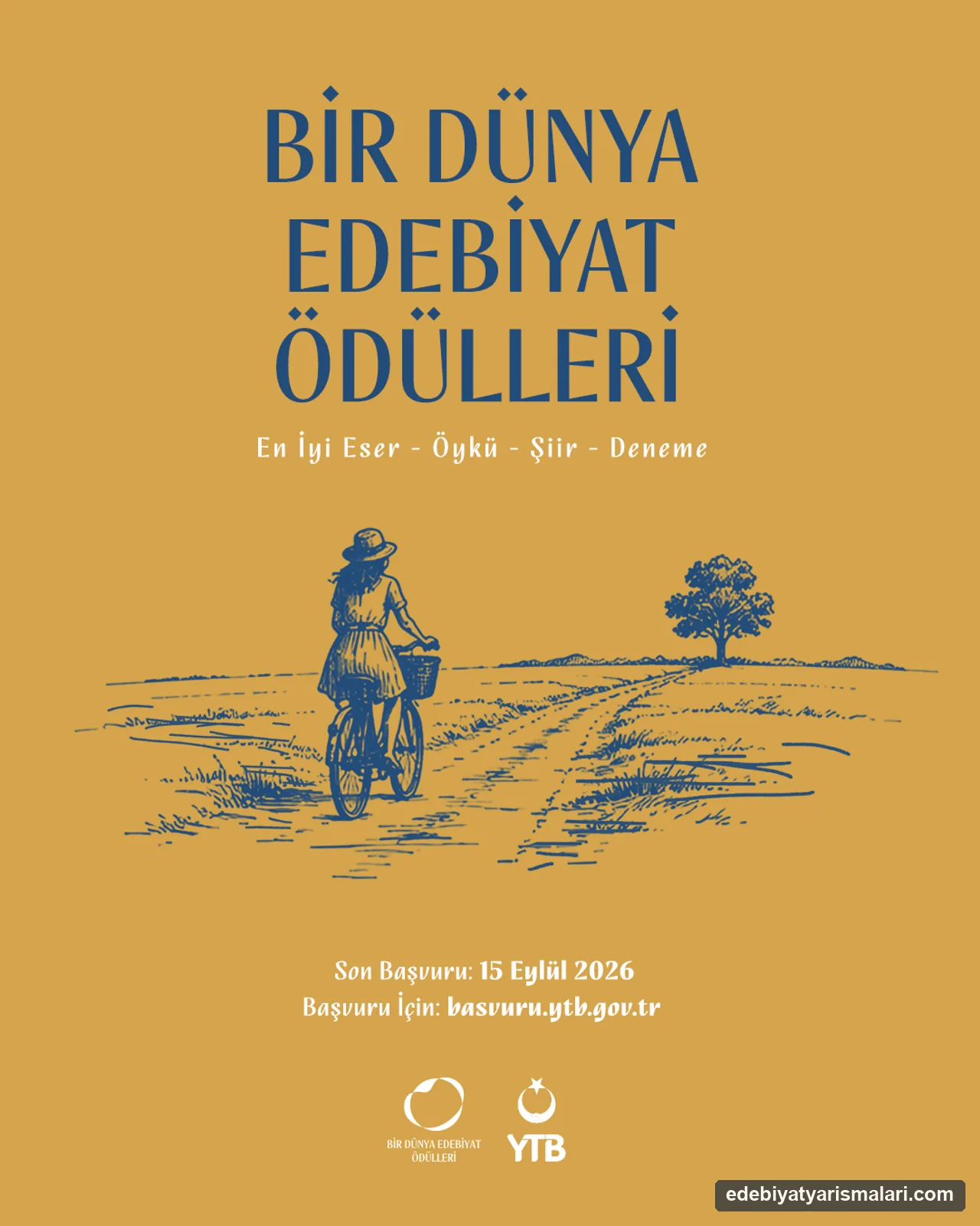 YTB Bir Dünya Edebiyat Ödülleri duyuru görseli