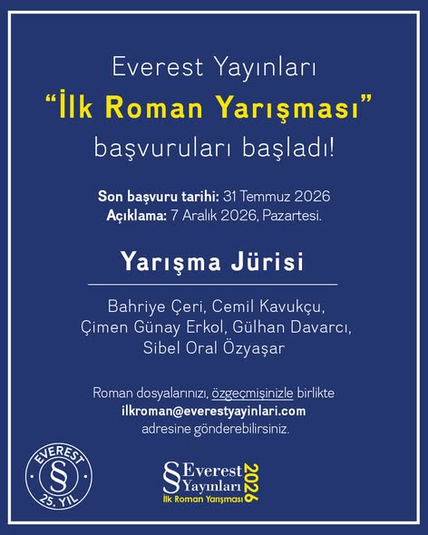 Everest Yayınları İlk Roman Yarışması