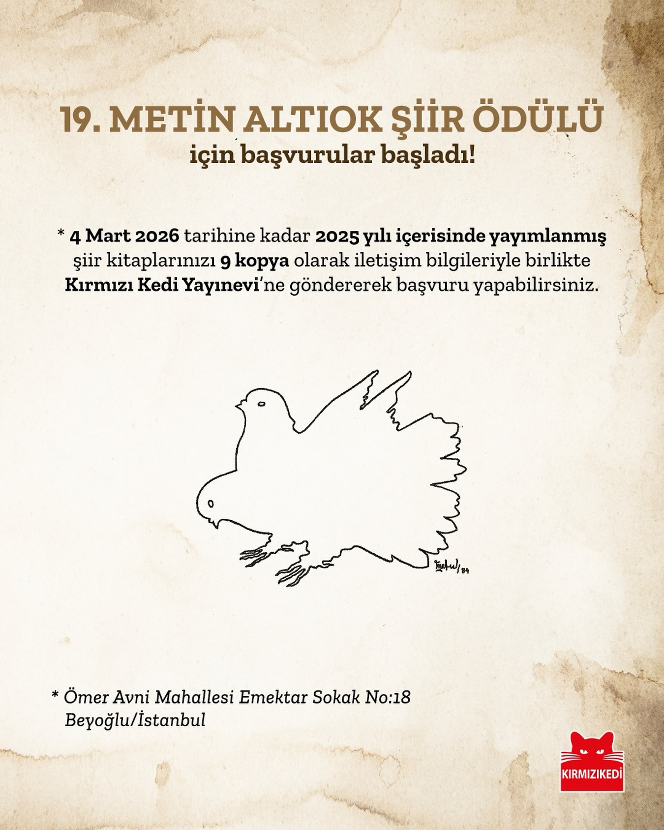 19. Metin Altıok Şiir Ödülü
