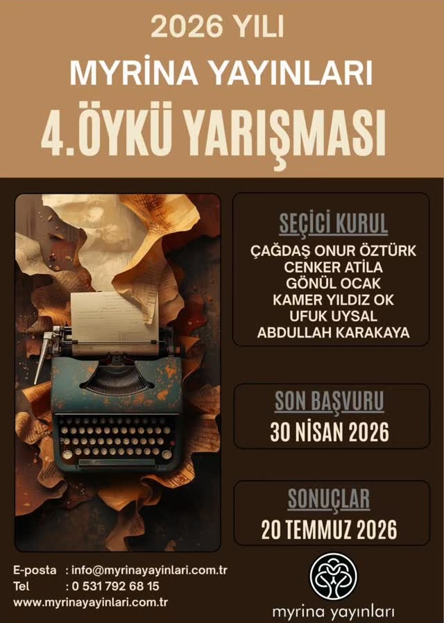 Myrina Yayınları 2026 Yılı Öykü Yarışması